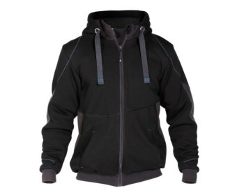 DASSY PULSE Sweatshirt-Jacke Jacke Arbeitsjacke schwarz//anthrazitgrau 290g//m²